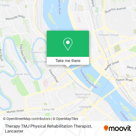 Therapy TMJ Physical Rehabilitation Therapist map