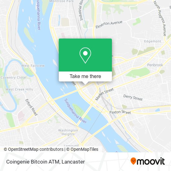 Coingenie Bitcoin ATM map