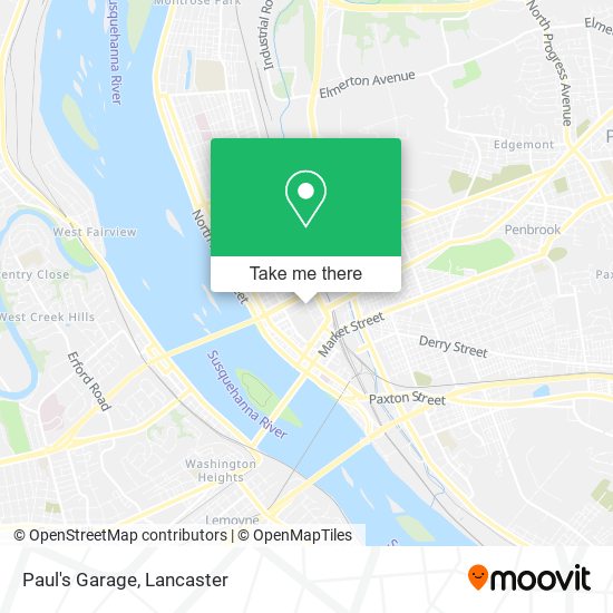 Paul's Garage map