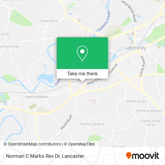 Norman C Marks Rev Dr map