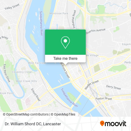 Dr. William Shord DC map