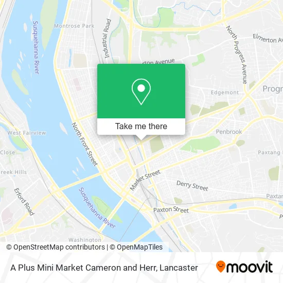 Mapa de A Plus Mini Market Cameron and Herr