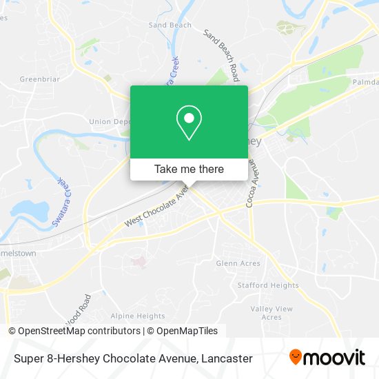 Super 8-Hershey Chocolate Avenue map