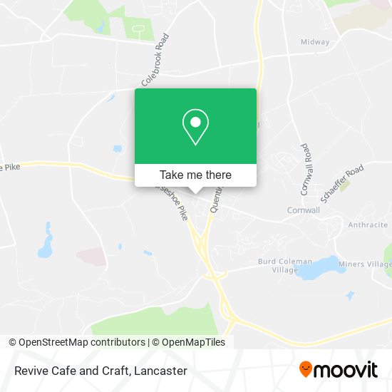 Revive Cafe and Craft map