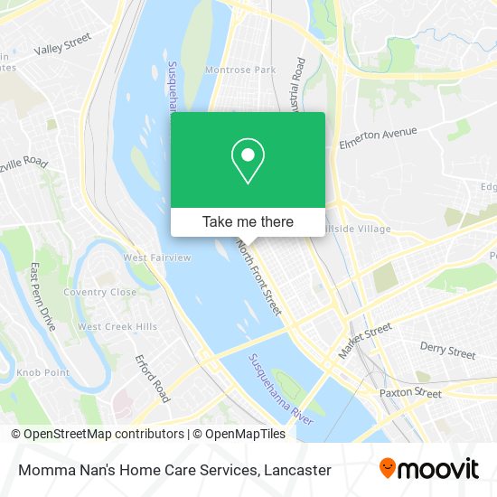 Mapa de Momma Nan's Home Care Services