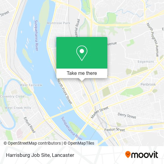 Harrisburg Job Site map