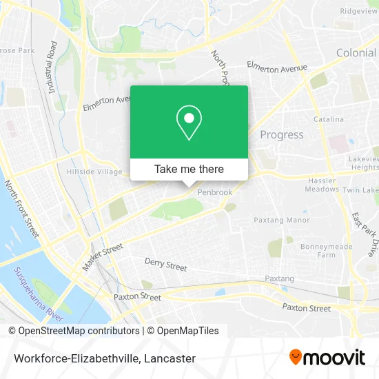 Workforce-Elizabethville map