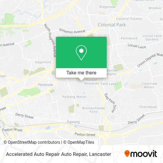 Accelerated Auto Repair Auto Repair map