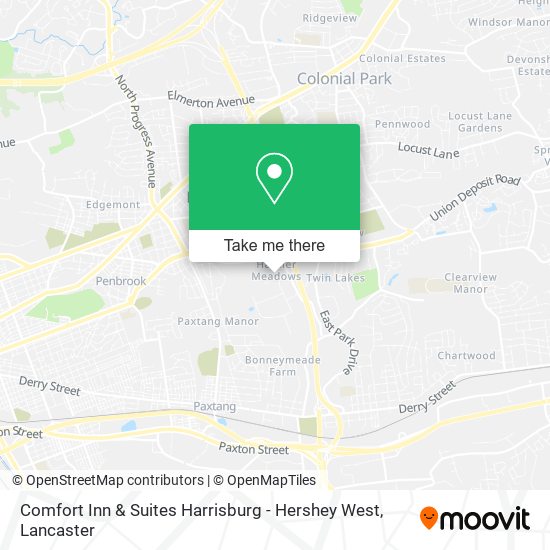 Comfort Inn & Suites Harrisburg - Hershey West map