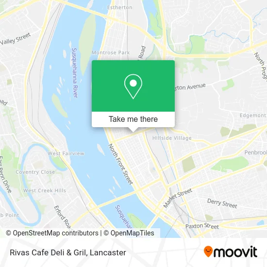 Rivas Cafe Deli & Gril map