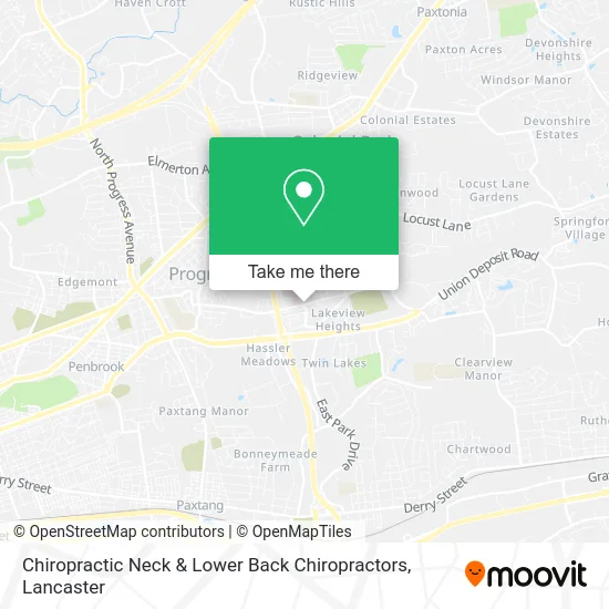 Chiropractic Neck & Lower Back Chiropractors map