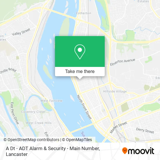 A Dt - ADT Alarm & Security - Main Number map