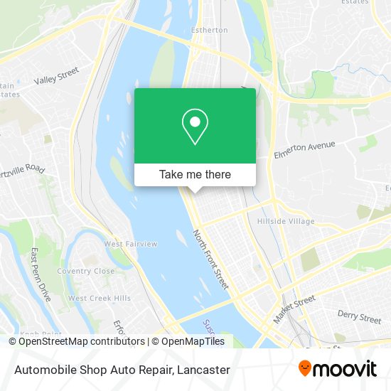 Automobile Shop Auto Repair map