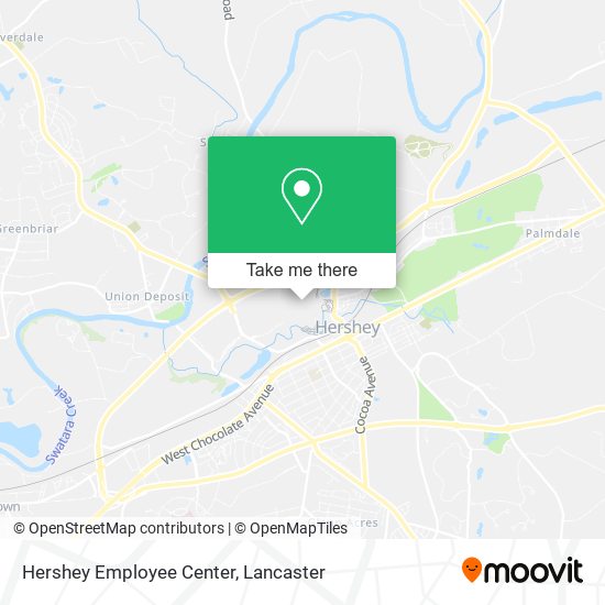 Mapa de Hershey Employee Center
