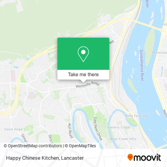 Happy Chinese Kitchen map
