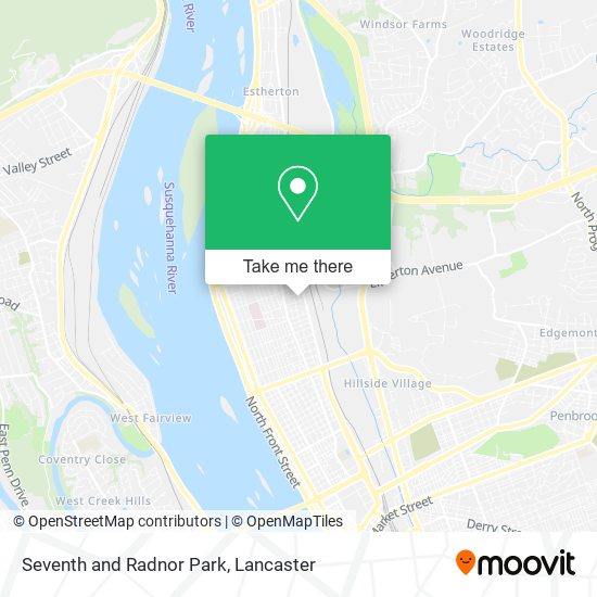 Mapa de Seventh and Radnor Park