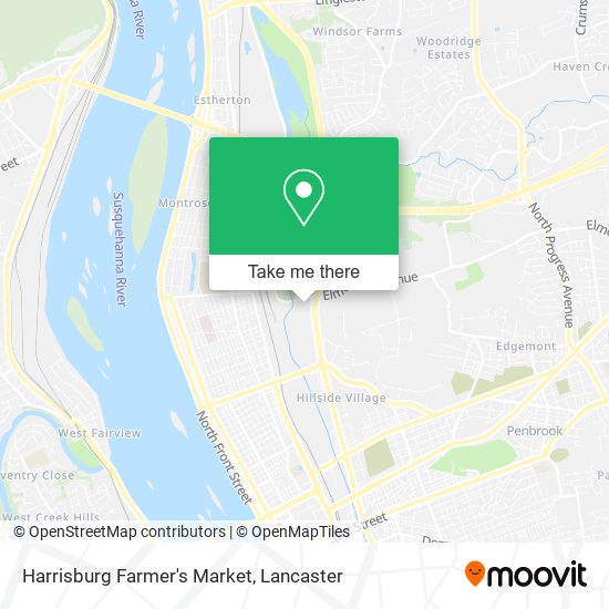 Mapa de Harrisburg Farmer's Market