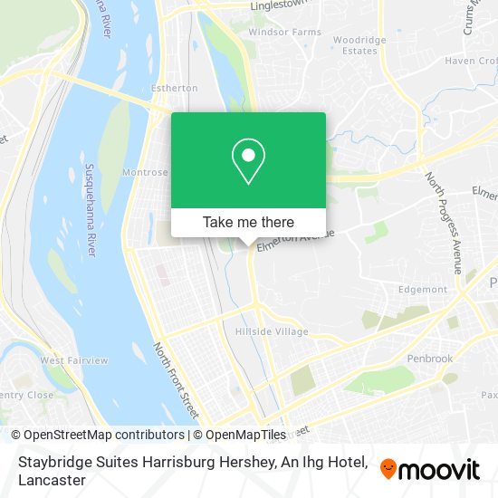 Staybridge Suites Harrisburg Hershey, An Ihg Hotel map
