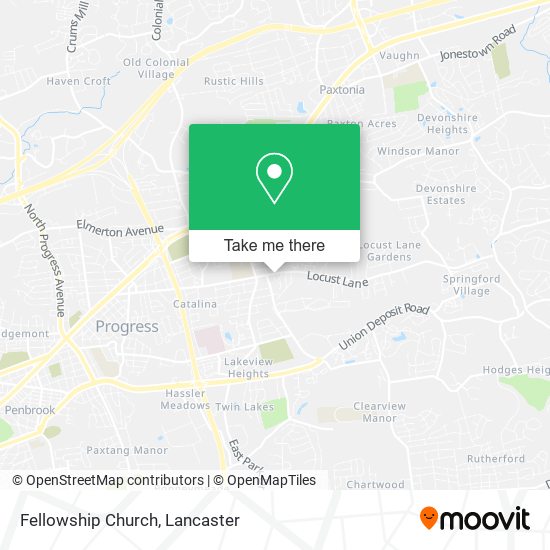 Fellowship Church map