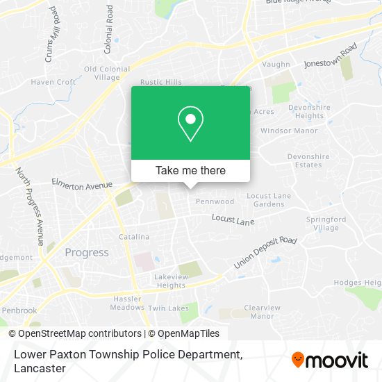 Lower Paxton Township Police Department map
