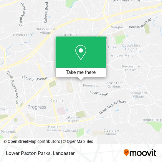 Lower Paxton Parks map