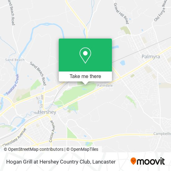 Mapa de Hogan Grill at Hershey Country Club