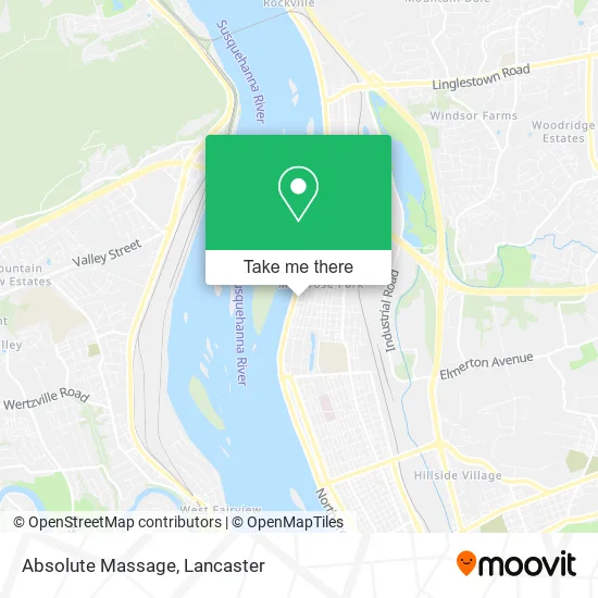 Absolute Massage map