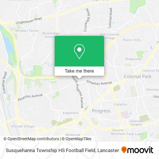 Mapa de Susquehanna Township HS Football Field