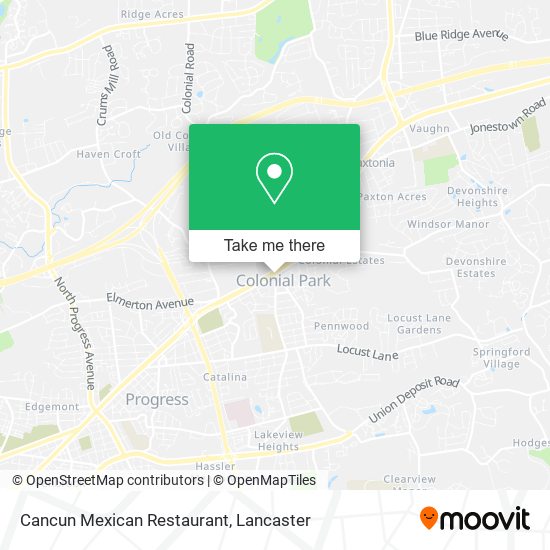 Mapa de Cancun Mexican Restaurant