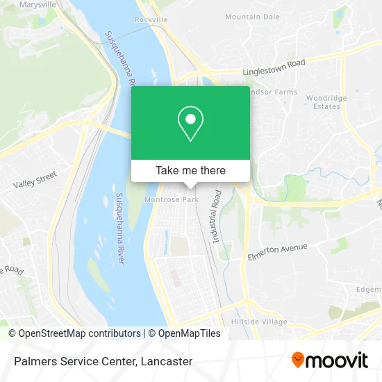 Palmers Service Center map