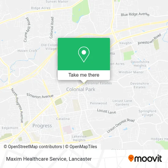 Maxim Healthcare Service map