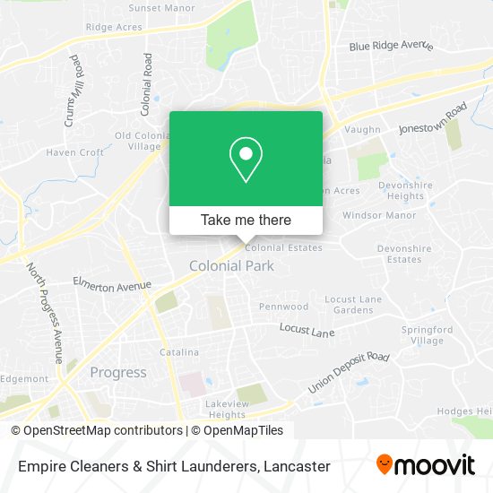 Empire Cleaners & Shirt Launderers map