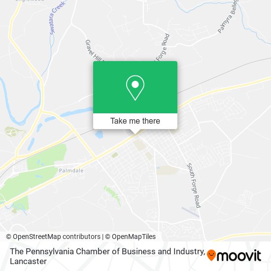 The Pennsylvania Chamber of Business and Industry map