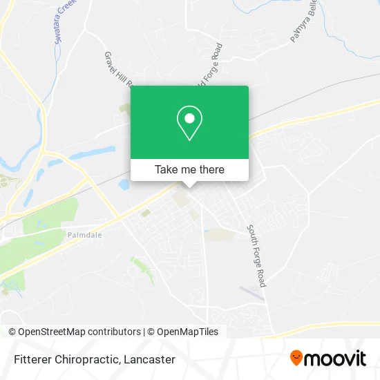 Fitterer Chiropractic map