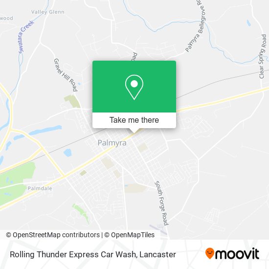 Rolling Thunder Express Car Wash map