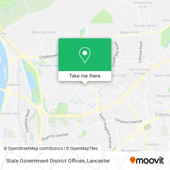 State Government District Offices map