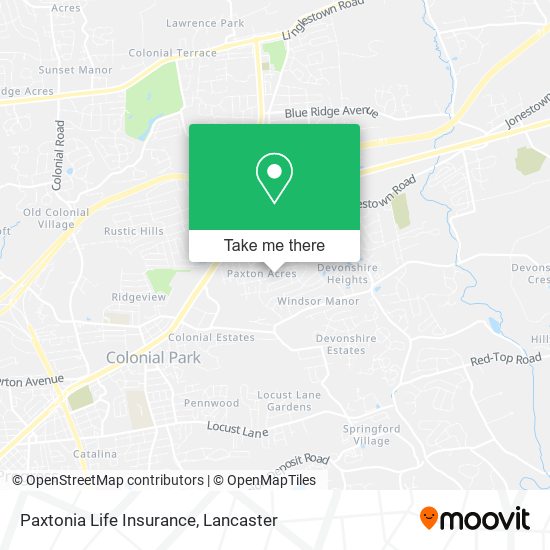 Mapa de Paxtonia Life Insurance