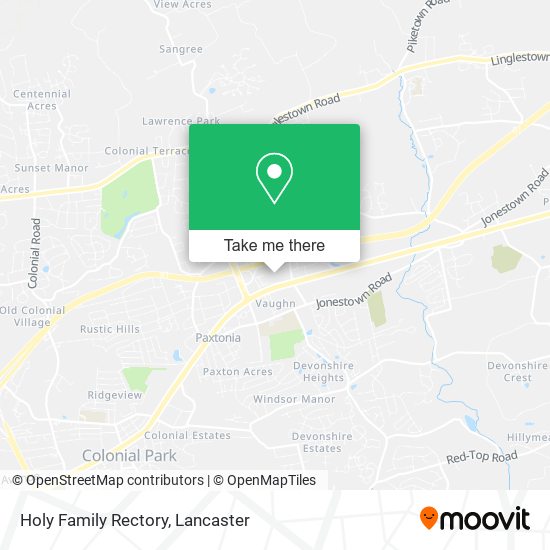 Holy Family Rectory map