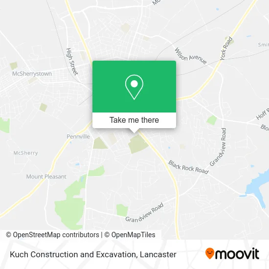 Kuch Construction and Excavation map