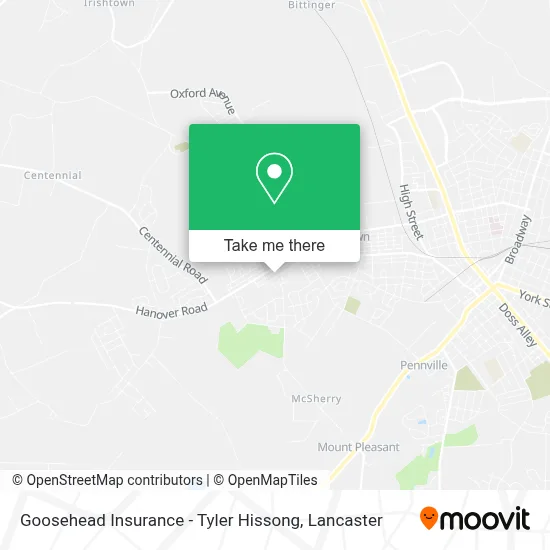 Goosehead Insurance - Tyler Hissong map