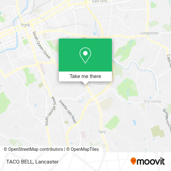 TACO BELL map