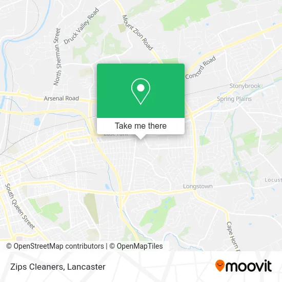Zips Cleaners map