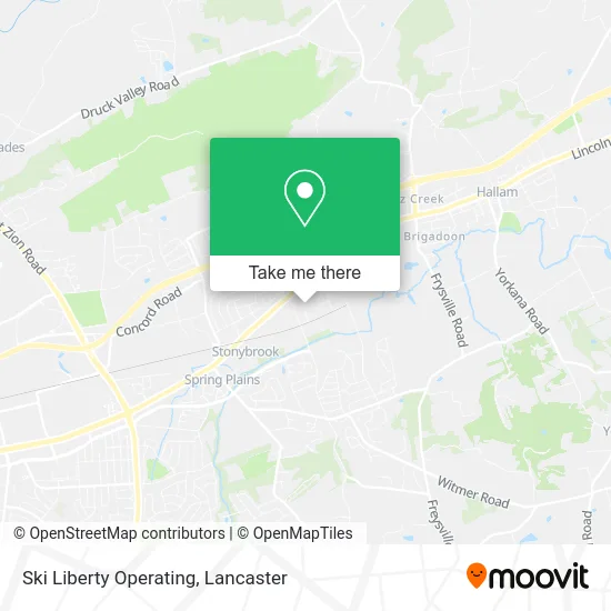 Ski Liberty Operating map