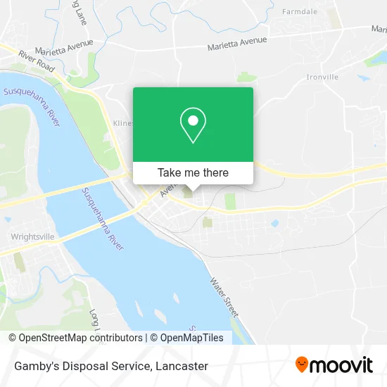 Gamby's Disposal Service map