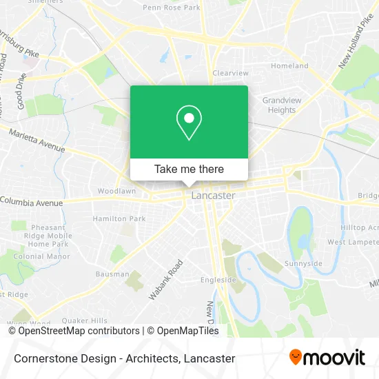 Mapa de Cornerstone Design - Architects