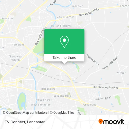 EV Connect map