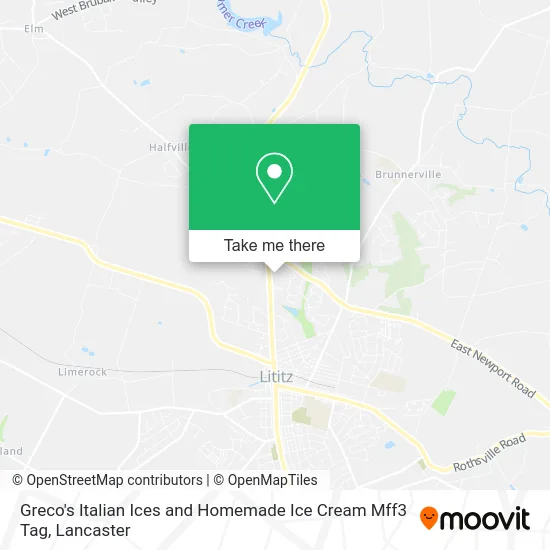 Greco's Italian Ices and Homemade Ice Cream Mff3 Tag map