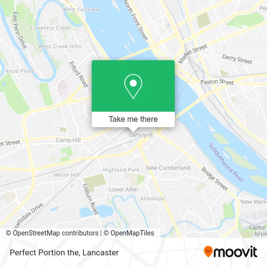 Perfect Portion the map