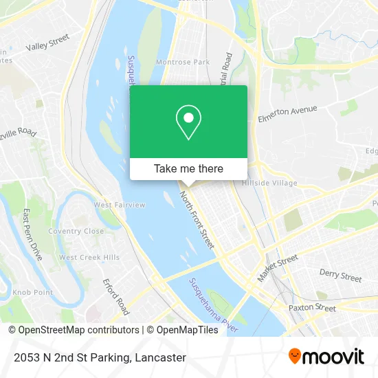 2053 N 2nd St Parking map