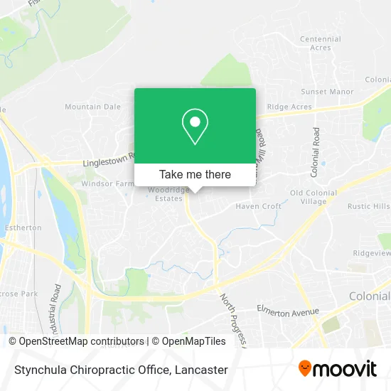 Stynchula Chiropractic Office map